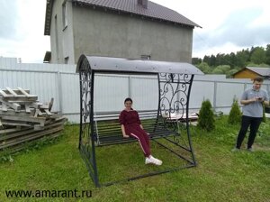Садовая скамейка-качалка (120см)
