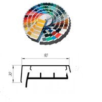 Широкий наличник внутреннего откоса арт 3056-3057 в цвет