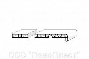 Подоконник БФК 100 мм от компании ООО "ПеноПласт" - фото 1