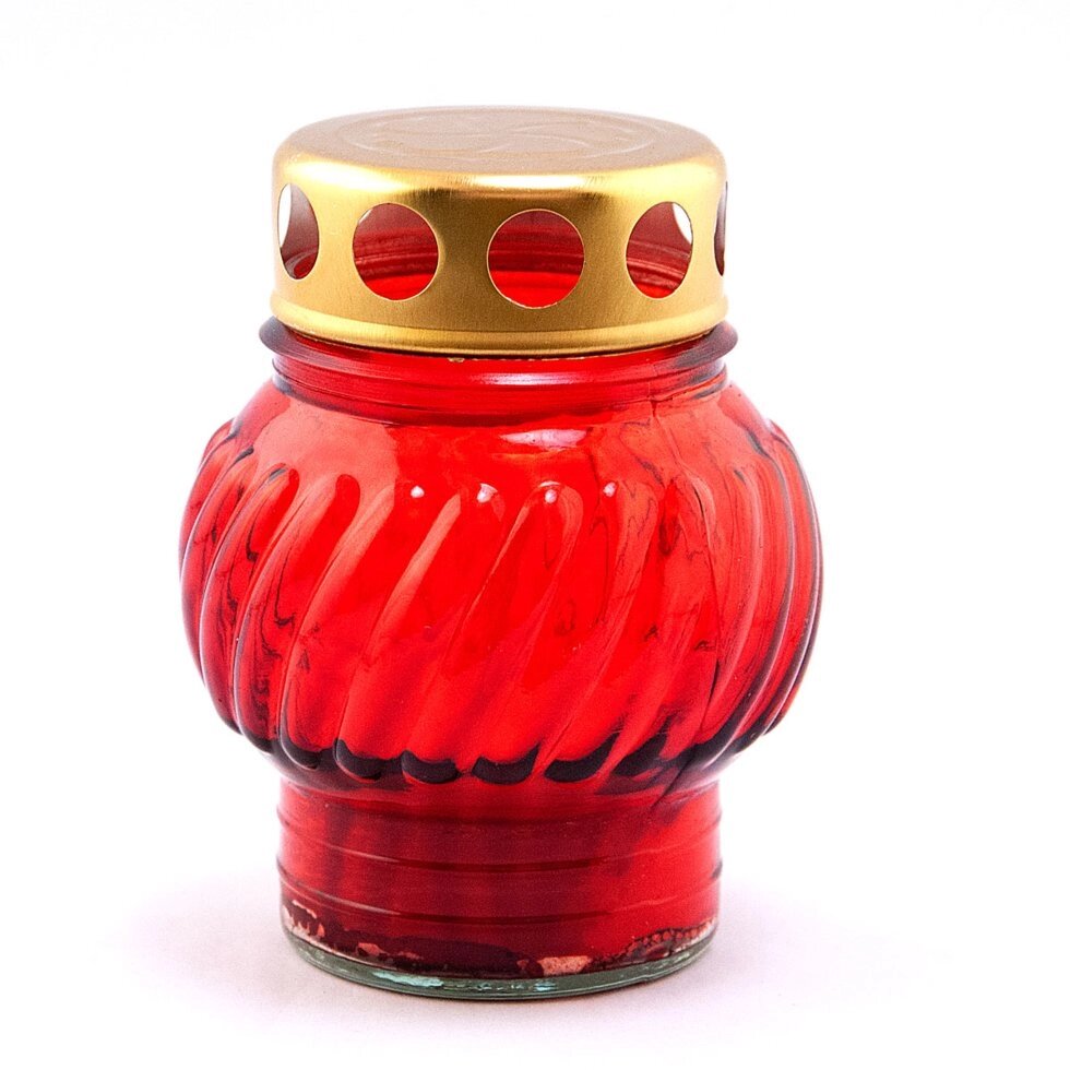 Лампада для дома Красного цвета от компании Восковые свечи Козельск - фото 1