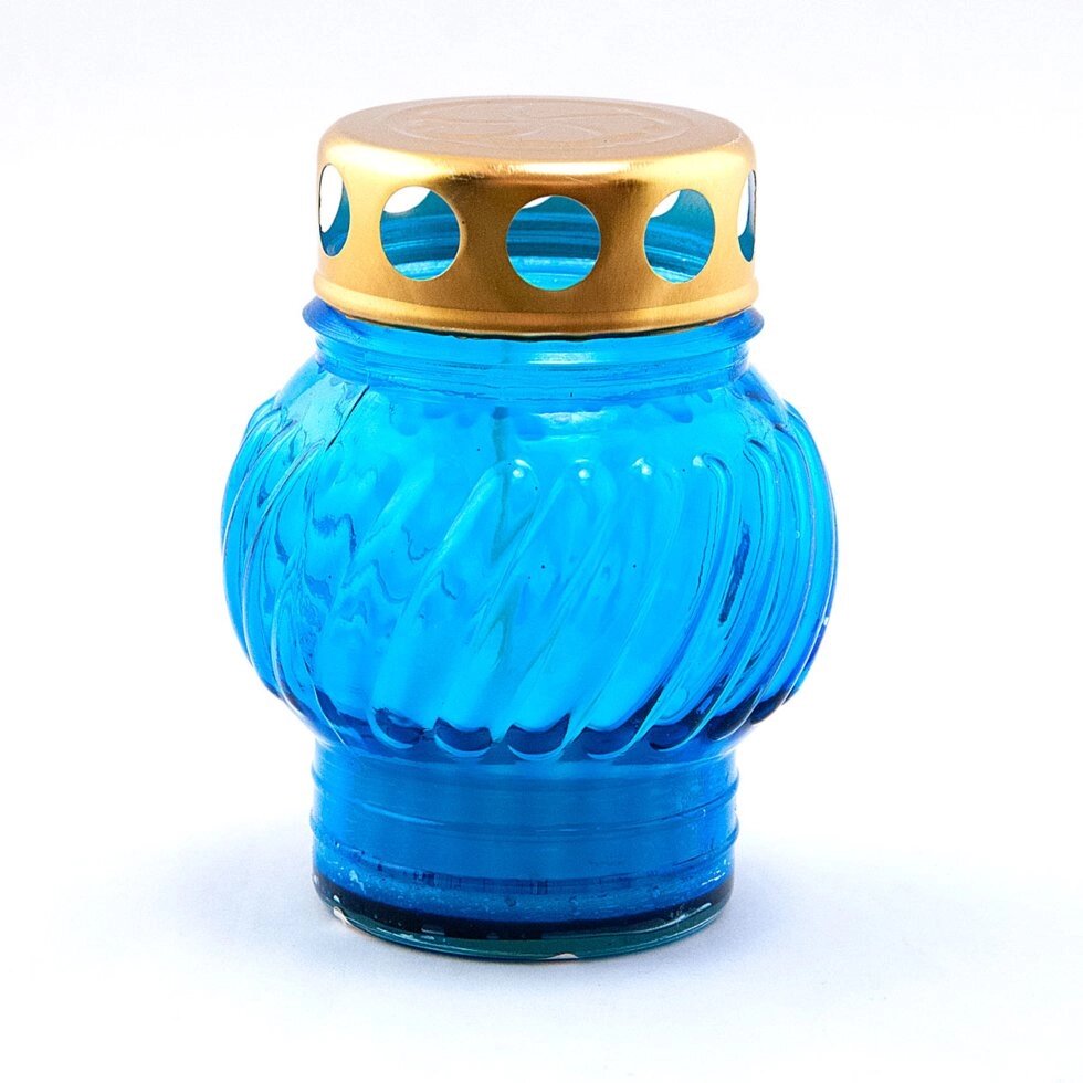 Лампада для дома Синего цвета от компании Восковые свечи Козельск - фото 1