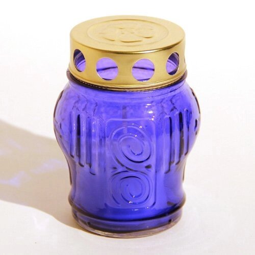 Лампада для дома Синего цвета от компании Восковые свечи Козельск - фото 1
