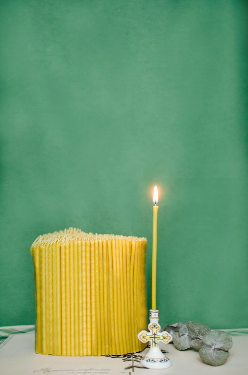 Номерные свечи восковые № 140, 2 кг от компании Восковые свечи Козельск - фото 1