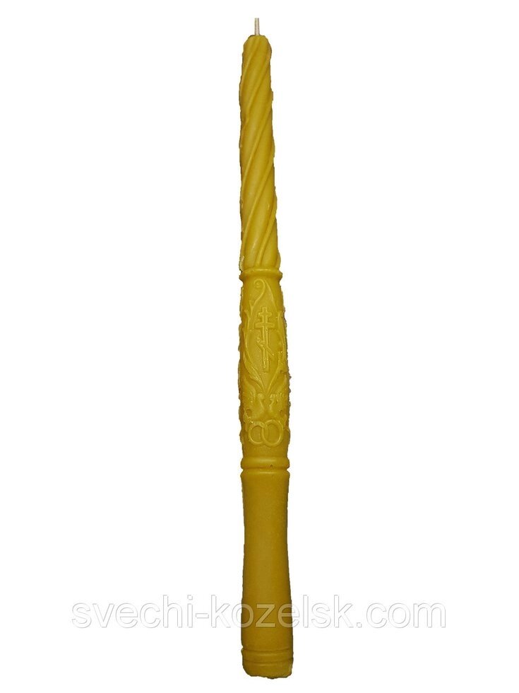 Свеча №29 вес 175 г высота 435 мм диаметр 28 мм от компании Восковые свечи Козельск - фото 1