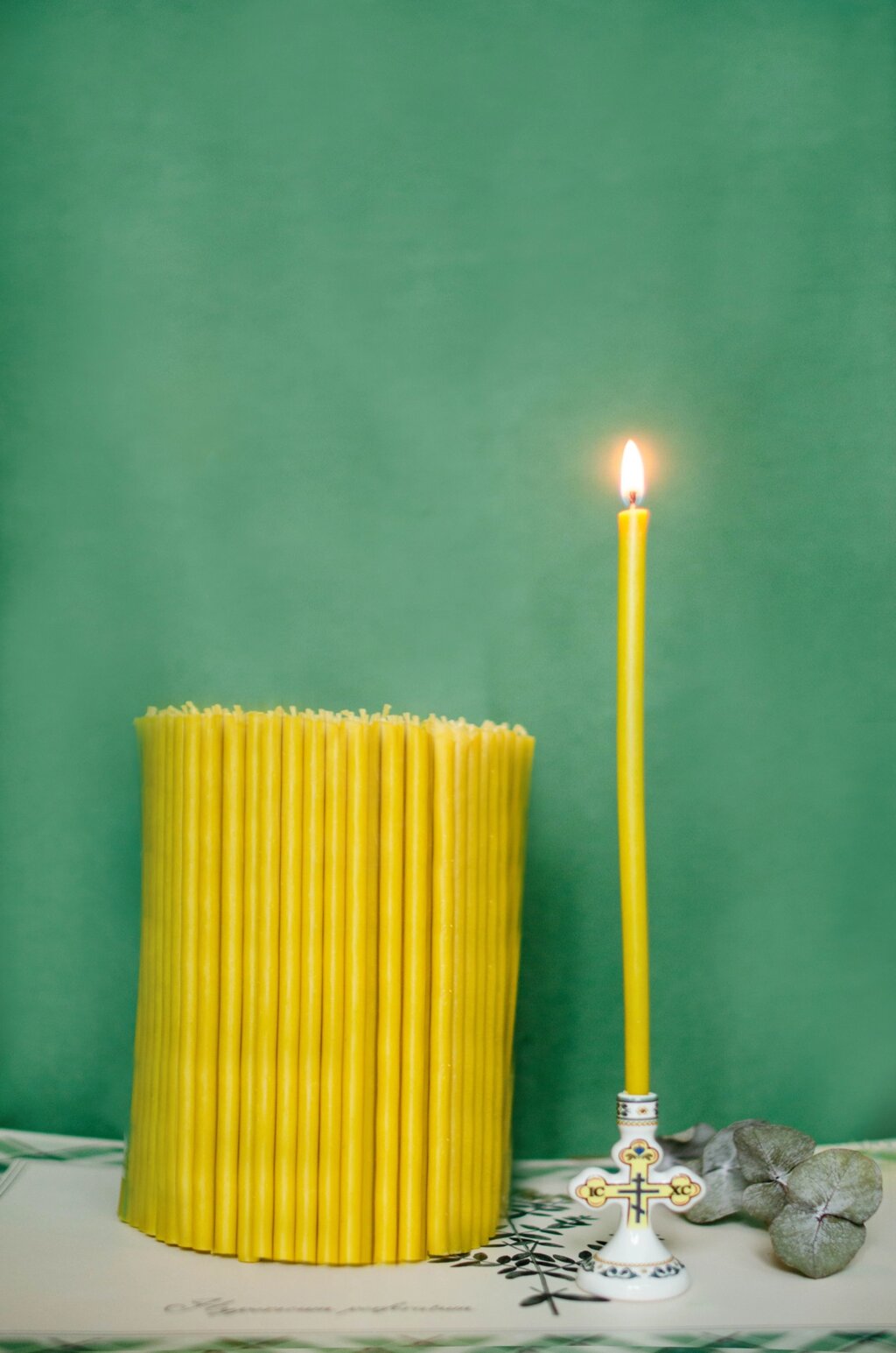 Свечи церковные восковые № 100, 2 кг от компании Восковые свечи Козельск - фото 1