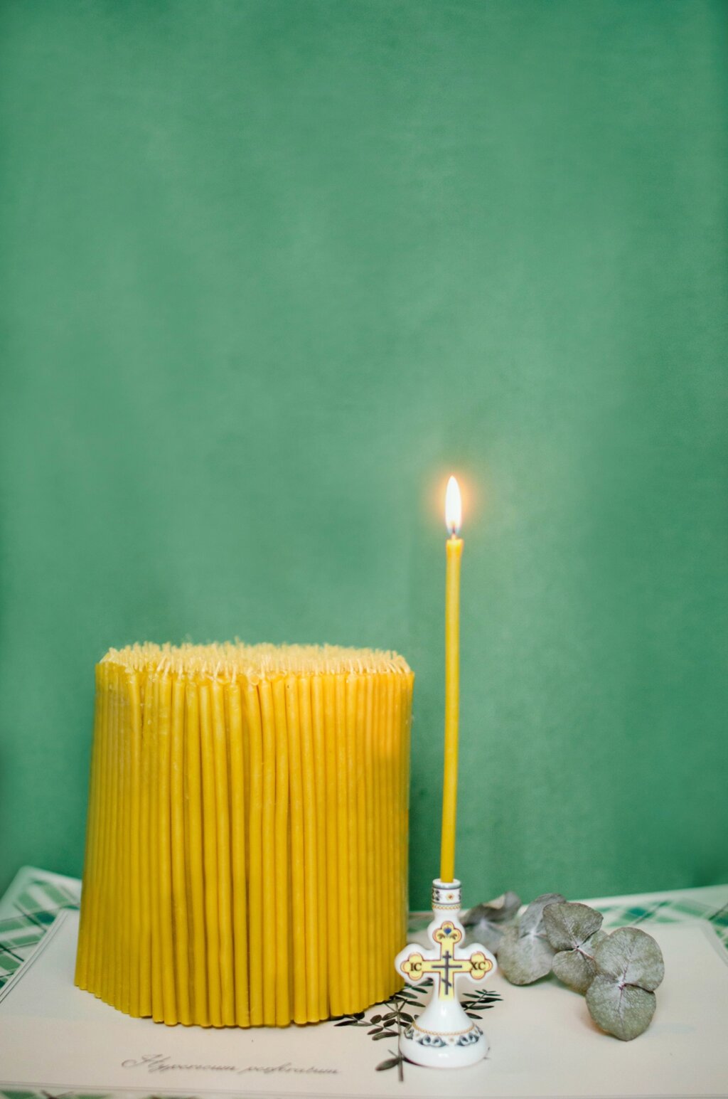 Свечи церковные восковые № 120, 2 кг от компании Восковые свечи Козельск - фото 1