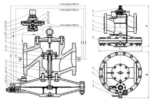 Ремкомплект к регулятору давления газа РДУК-200