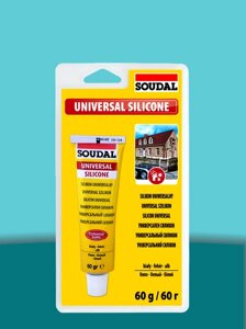 Герметик силиконовый Universal Silicone SOUDAL универсальный (Цвет: бесцветный, Фасовка: Тюбик)