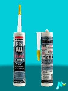 Клей-герметик MS-полимерный Fix-All FLEXI SOUDAL универсальный (Цвет: белый, Фасовка: Картридж)
