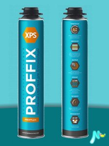 Клей-пена полиуретановая proffix XPS profflex