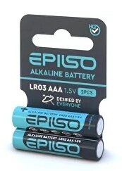 Батарейки epilso LR03/AAA, 2шт/уп 1.5V (60/720) (аналог duracell)