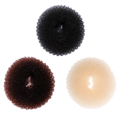 BERIOTTI Заколка-бублик для волос, поролон, d5,5см, 3 цвета от компании ООО "Барс" - фото 1