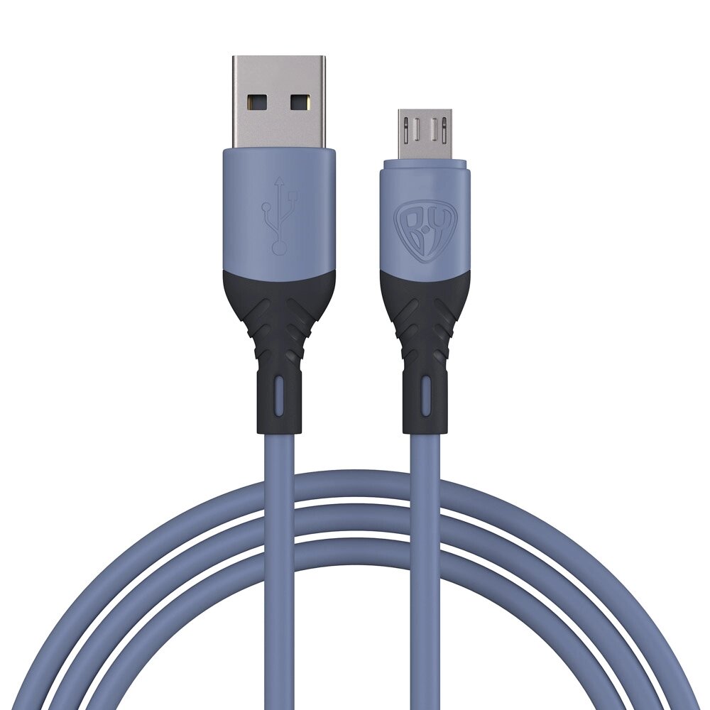 BY Кабель для зарядки Карнавал Micro USB, 1м, 2,4А, фиолетовый от компании ООО "Барс" - фото 1