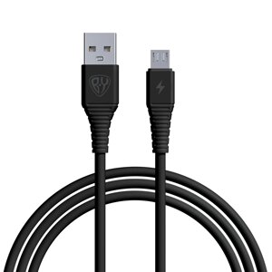 BY Кабель для зарядки Классик Micro USB, 1м, 3A, черный