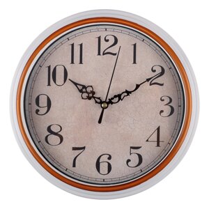 Часы настенные круглые, пластик, d22 см, 1xAA, арт. 06-29