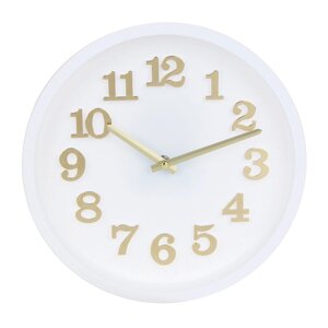 Часы настенные круглые, пластик, d30 см, 1xAA, арт. 06-39