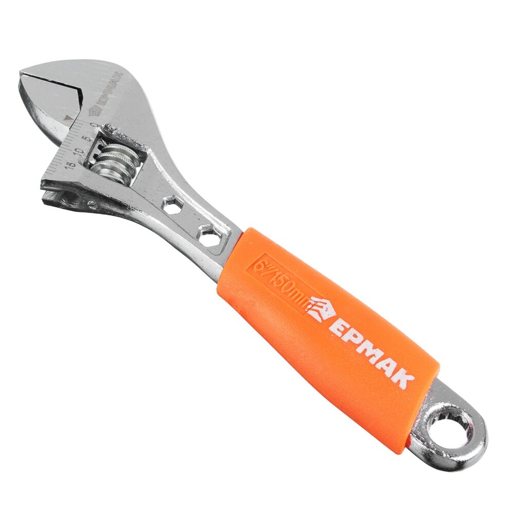 ЕРМАК Ключ разводной 150мм с обрезиненной ручкой от компании ООО "Барс" - фото 1