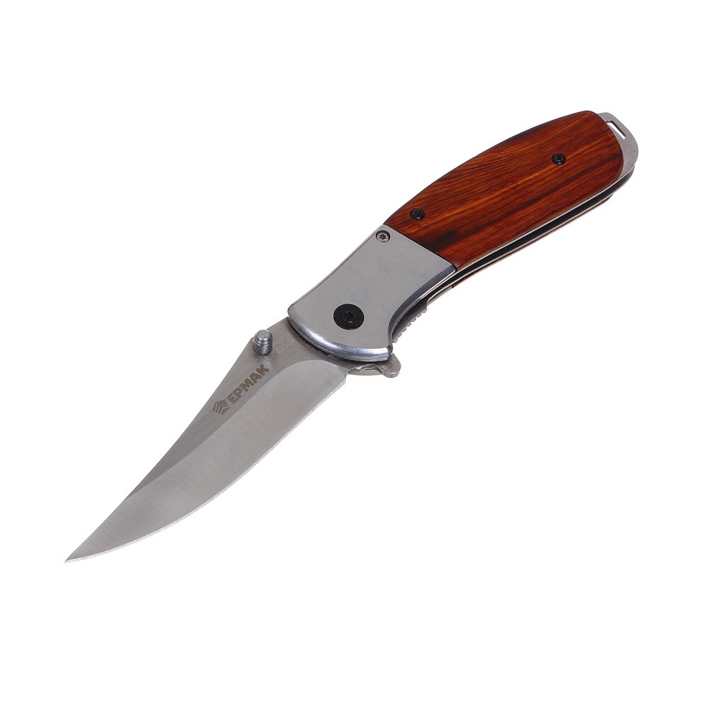 ЕРМАК Нож туристический складной, 20,5см, нерж. сталь, полисандр от компании ООО "Барс" - фото 1
