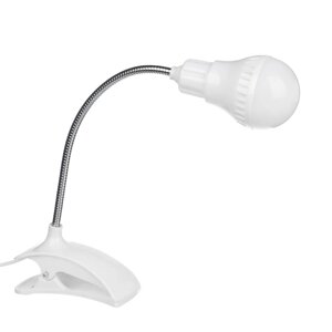 FORZA Фонарь-лампа на прищепке, 6LED, питание USB, с выключателем