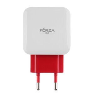 FORZA Сетевое зарядное устройство Акварель, 2xUSB, 2А, 5В, 3 цвета