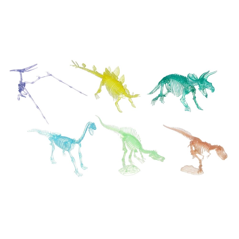 ИГРОЛЕНД 3D Пазл "Скелет динозавра", ABS, 8х15х2,5 см, 6 дизайнов от компании ООО "Барс" - фото 1