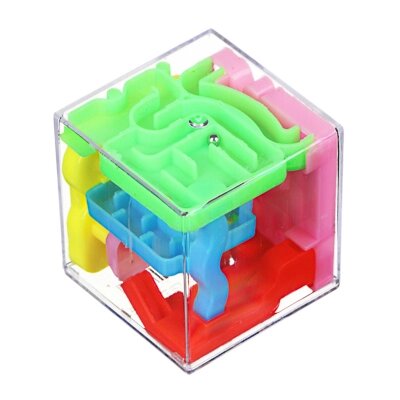 ИГРОЛЕНД Кубик головоломка лабиринт, 4,5х4,5см пластик от компании ООО "Барс" - фото 1