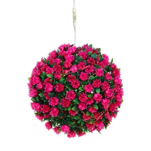 INBLOOM Светильник Цветочный шар d25см сведодиод, вращающийся, 100led, 8 режимов, DS SV USB, пульт