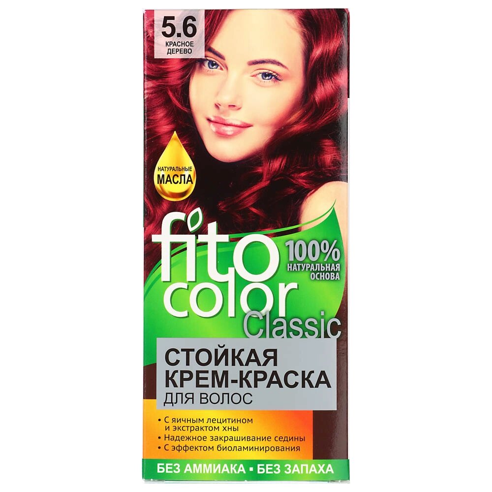 Краска для волос FITO COLOR Classic, 115 мл, тон 5.6 красное дерево от компании ООО "Барс" - фото 1