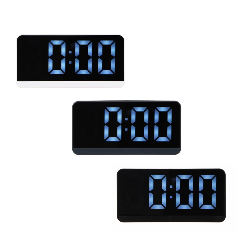 LADECOR CHRONO Будильник электронный, 16,5x8x2 см, USB / 3xAAA, пластик, 3 цвета от компании ООО "Барс" - фото 1