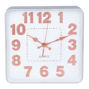 LADECOR CHRONO Часы настенные квадратные, пластик, 25x25x4см, 1xAA, арт. 06-5