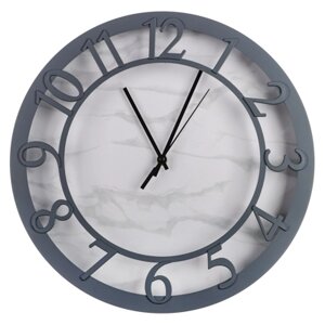 LADECOR CHRONO Часы настенные с картой, пластик, стекло, 40см, ЧН-35