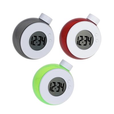 LADECOR CHRONO Часы настольные ЭКО с зарядом от воды, 6,8х8,2х8,3см, пластик, 3 цвета от компании ООО "Барс" - фото 1