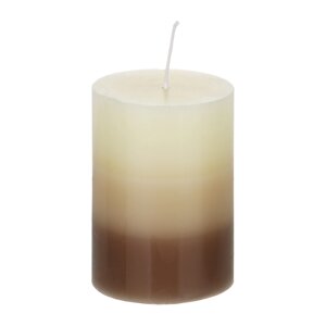 LADECOR Свеча ароматическая, парафин, градиент, 7x10 см, аромат ваниль