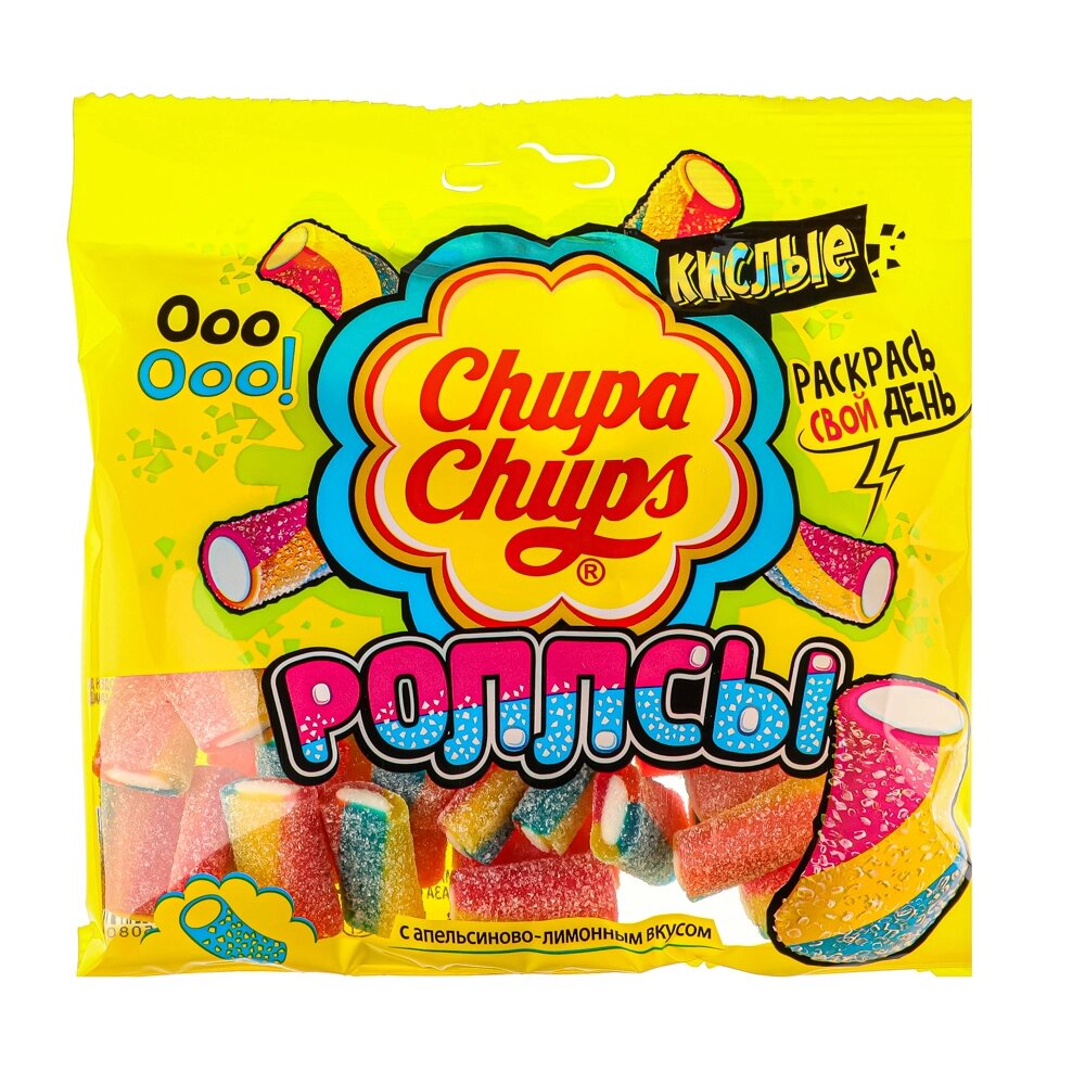 Мармелад Chupa Chups кислые Роллсы\Фэнсы, 150 г от компании ООО "Барс" - фото 1