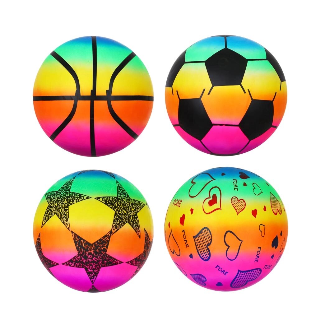 Мяч "Яркий день", ПВХ, 25см, 4 цвета от компании ООО "Барс" - фото 1