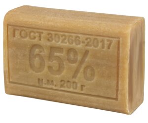 Мыло хозяйственное 65%200г (Меридиан), без упаковки