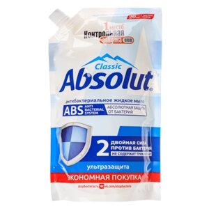 Мыло жидкое ABSOLUT ABS ультразащита/алоэ, дой-пак, 440г