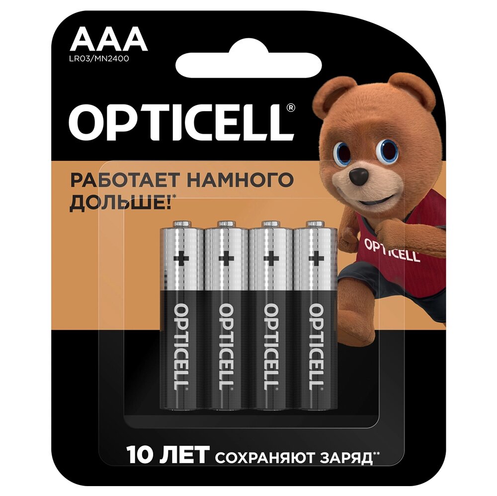 OPTICELL Basic Батарейки AAA 4шт от компании ООО "Барс" - фото 1