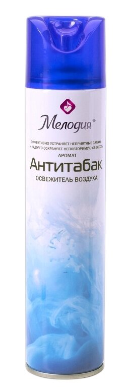 Освежитель воздуха аэрозольный 300 мл МЕЛОДИЯ "АНТИТАБАК" от компании ООО "Барс" - фото 1