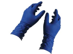 Перчатки латексные 50шт/уп. Libry High Risk синие