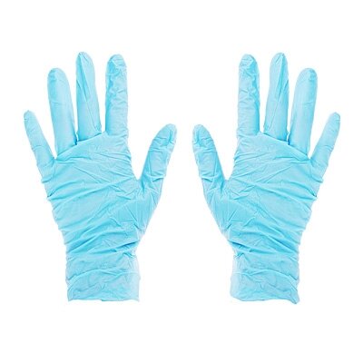 Перчатки нитриловые 200шт/уп. MANUAL UN120 смотровые, нестерильные, голубые от компании ООО "Барс" - фото 1