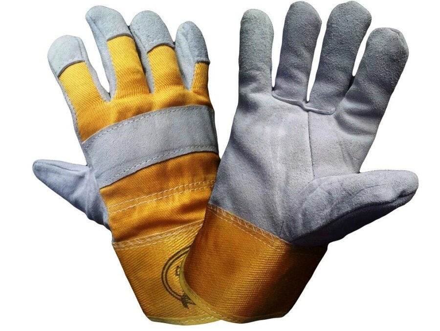 Перчатки спилковые комбинированные  утепленные Ангара от компании ООО "Барс" - фото 1