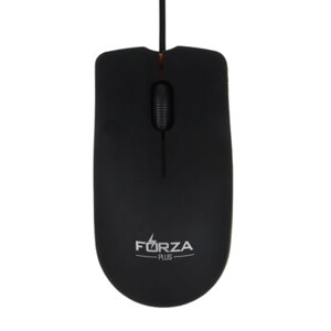 FORZA Компьютерная мышь проводная Компакт, 1200DPI, Soft Touch, чёрный