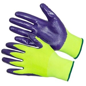 Перчатки нейлоновые с нитриловым покрытием GWARD HI-VIS 12/240 разм. 9