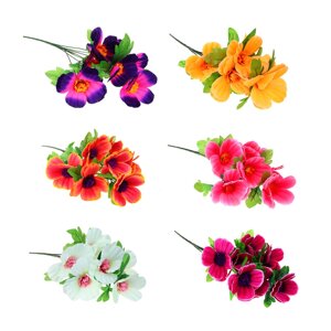 LADECOR Букет искусственных цветов в виде гербер, 40-44 см, пластик, 6 цветов