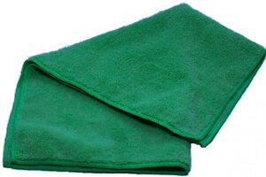 Салфетка микрофибра 30*30 см 220г/м2, зеленая ONM