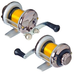 AZOR FISHING Катушка MT-100 мультипликаторная c леской 0,28мм, металл