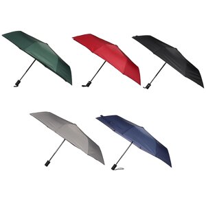 Зонт универсальный, полуавтомат, полиэстер, сплав, 55см, 8 спиц, 5 цветов