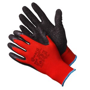 Перчатки нейлоновые с текстур. латексным покрытием GWARD Red XL 12/240