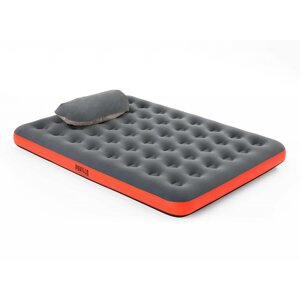 BESTWAY Надувной матрас ROLL & RELAX широкий двуспальный (QUEEN) с насосом-мешком для хранения, PVC,